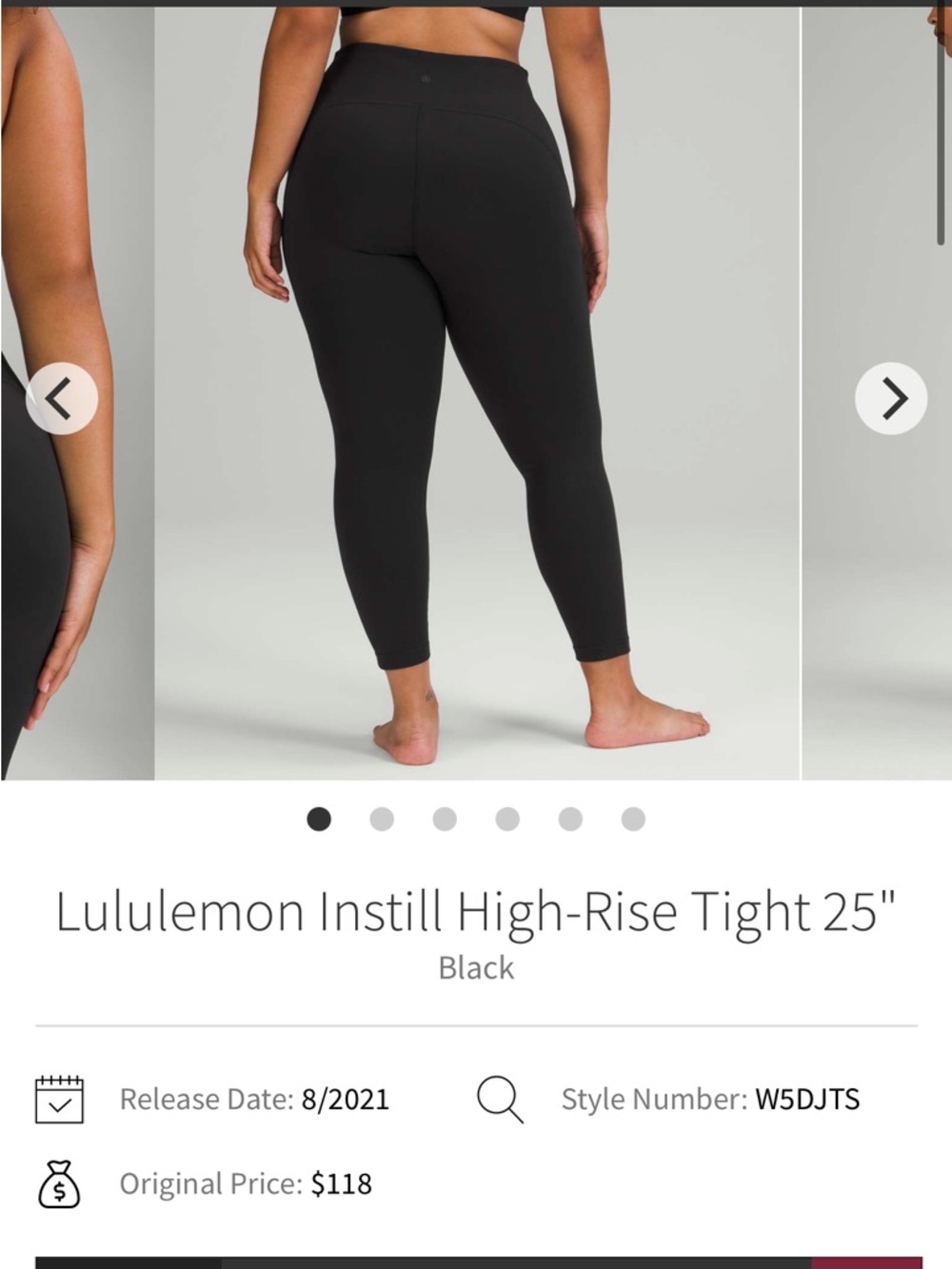 Lululemon Instill high rise legging